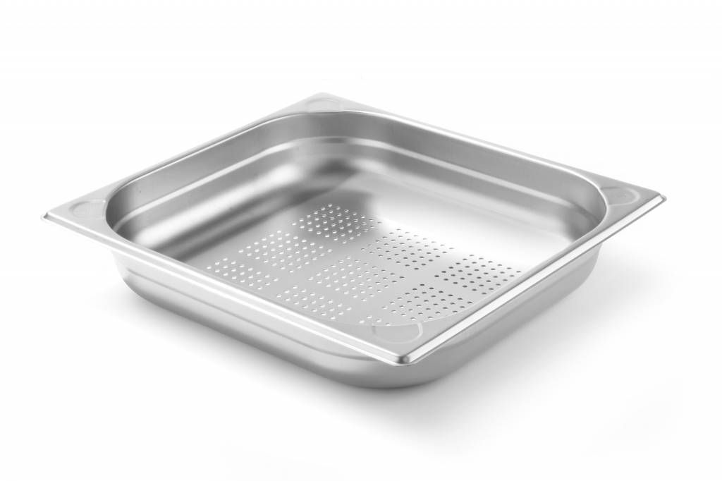 Hendi Gastronormbak RVS 2/3 - 65 mm | Geperforeerd | 325x354mm