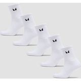MP Unisex Crew Socks (5 Pack) - White - UK 12-14