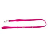 JACK AND VANILLA Ergonomische verstelbare hondenriem, veilige karabijnhaak, fuchsia-design, optimaal comfort voor wandelingen, eenheidsmaat (U), kleur fuchsia, model sport expeditie