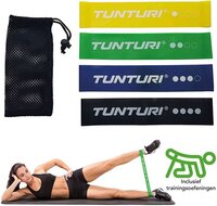 Tunturi 4 Weerstandsbanden Set - Mini Power body band - Fitness elastiek - 4 stuks