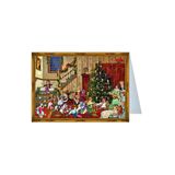 Richard Sellmer Verlag Mini-adventskalender, kerstdecoratie met gouden lijst