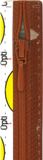 Opti Prym Ritssluiting Kunststof 4mm (niet deelbaar) Rood Bruin #987 50 cm