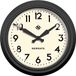 Newgate Wandklok Zwart en Creme