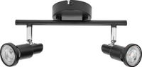 LEDVANCE LED SPOT GU10 2 x 3,4W, 460lm, zwart, 2.700K, warm wit