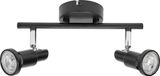 LEDVANCE LED SPOT GU10 2 x 3,4W, 460lm, zwart, 2.700K, warm wit