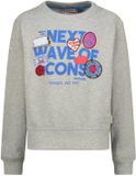 Vingino Noura Meisjes Sweater - Grijs Melange - Katoen - Maat 128