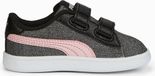 Puma Smash v2 Sneakers Meisjes - Maat 25 - Zwart/Grijs/Roze