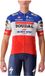 Castelli Competizione French Champion Soudal Quick-step 2023 Maillot de cyclisme à manches courtes Multicolore L Homme