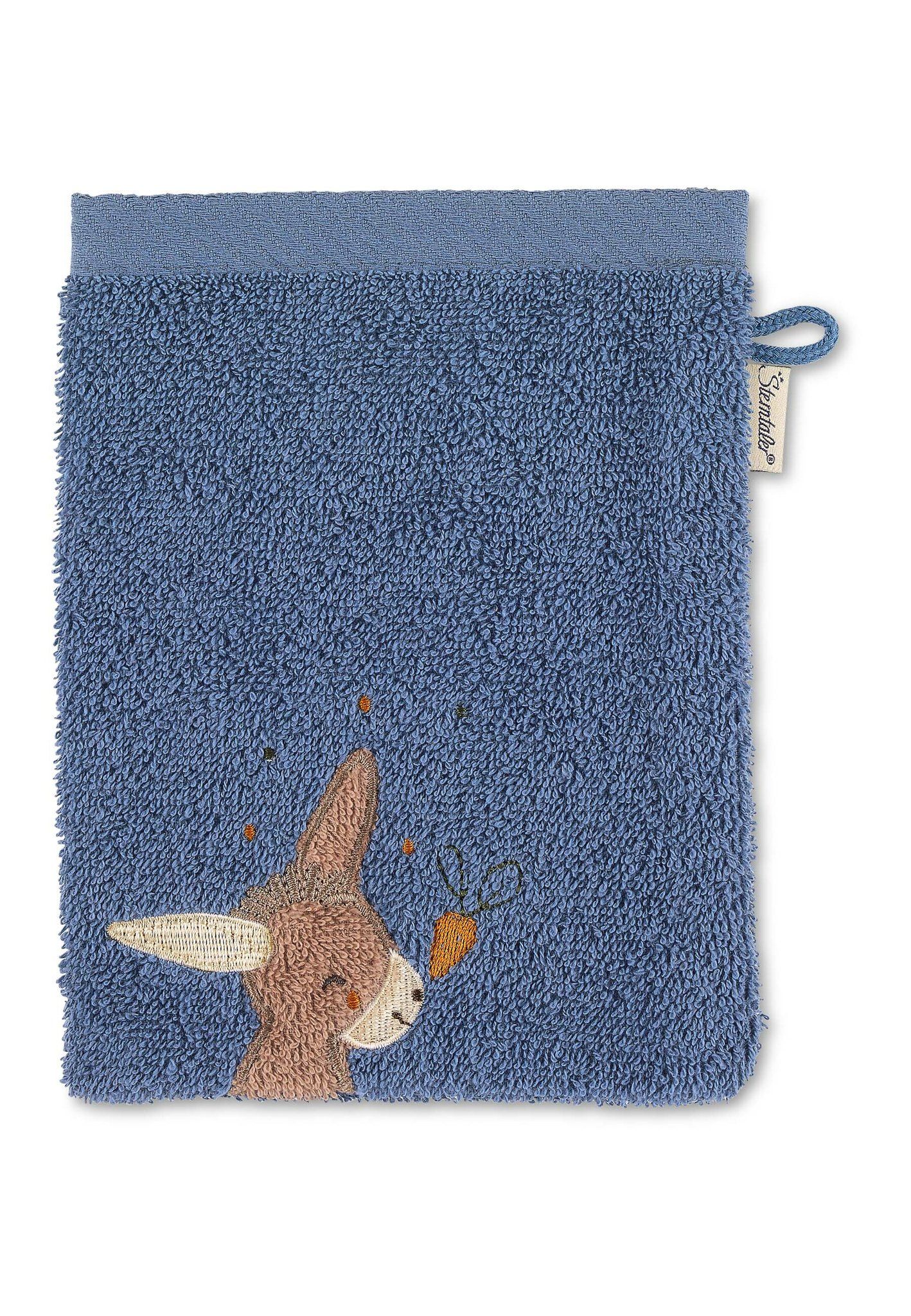 Sterntaler Emmilius - Badsponsje voor baby's - Blauw - Katoen - 21 cm