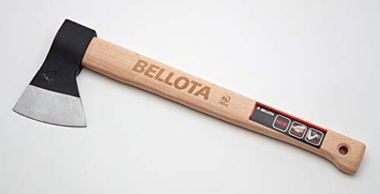 Bellota Eikel 8130700N 8130-700N-Biskaje bijl met handvat, zwart en hout, 700 gram