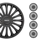 Sparco Wieldoppen Lazio - 15-inch - Grijs/Zilver - Set van 4 stuks