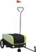vidaXL Fietstrailer 30 kg ijzer zwart en groen