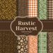 Rustic Harvest Pattern Paper: Autumn Leaves and Houndstooth Pattern Sheets for Scrapbooking, Card Making, Junk Journals, Origami, and Other Cut and Create Paper Crafts