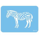 PME Zebra taartdecoratiesjabloon 1 stuk(s) Boven Blauw ABS Rechthoek 96 mm x 64 mm