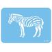 PME Zebra taartdecoratiesjabloon 1 stuk(s) Boven Blauw ABS Rechthoek 96 mm x 64 mm