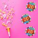 Bellatio Decorations Bierviltjes 20 jaar - 50 stuks - multicolor