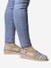 Toni Pons VINAROS Espadrille met sleehak voor dames, gestreept katoen, beige, maat 42