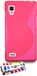 MUZZANO Originele"Le S" Premium flexibele Shell Case voor LG Optimus L9 - Roze