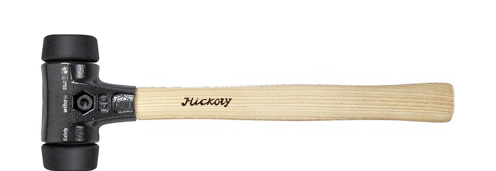 Wiha Kunststof hamer Safety middelzacht/middelzacht met hickorysteel, rond-slagkop - 26439