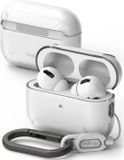 Ringke Hoesje Geschikt voor Apple AirPods Pro 1 / 2 Schokbestendig Matte Transparant