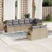 Maison Exclusive - Ensemble de jardin, 8 pièces, avec coussins, beige, en polyrotin