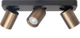 Highlight Spot Oliver 3 lichts balk brons zwart