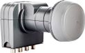 fuba DEK 417 Quattro-LNB Nombre d'utilisateurs : 4 Entrée d'alimentation : 40 mm avec commutateur Gris