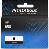 PrintAbout Huismerk Inktcartridge 650 (CZ101AE) Zwart Geschikt voor HP