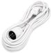 Levitantes Stroomkabel, 10 m, 16 A, 250 V ~ 2 P + E, verlengkabel H05VV-F 3G1,5 mm², verlenging schucko/verlengkabel, wit (10 m)