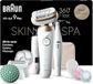 Braun Silk-épil 9 Flex SkinSpa épilateur pour épilation facile, 9-681 3D, blanc/or