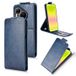 Huawei Étui à rabat vertical Pura 90 Pro Max avec support - Bleu foncé
