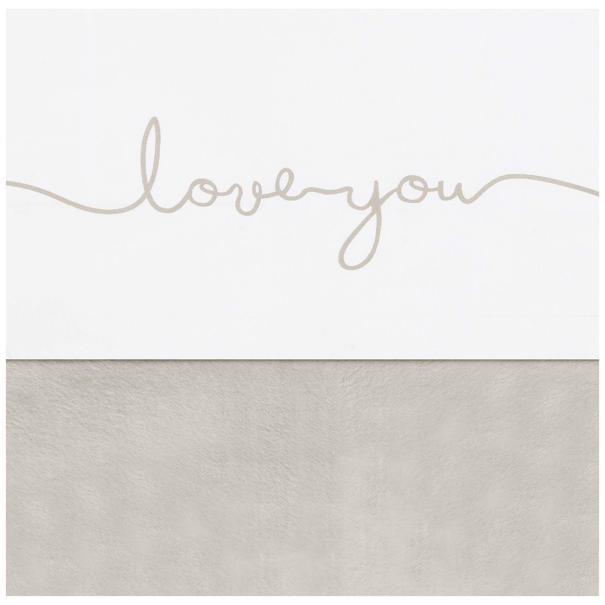 Jollein Ledikant Laken - Wit/Beige - 120x150cm