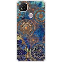 Xiaomi Redmi 9C Mandalla bleu verstevigd hoesje met sublimatie bedrukking