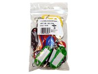 Wedo 2622599 Sleutelhangerassortiment (S-haak, in een zakje) 25 stuks, diverse kleuren