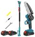 StarTech Draadloze mini-kettingzaag - 21 V, 600 W - 15 cm zaagblad - 18.000 omwentelingen per minuut - 2-in-1 met verlengstang - Geschikt voor het snoeien van bomen