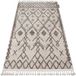 Tapis Berber Tanger B5940 Crème Et Marron Franges Berbère Marocain Shaggy Beige 120x170 Cm