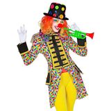 W Finidi Slipjas Clown carnaval meerkleurig dames XL