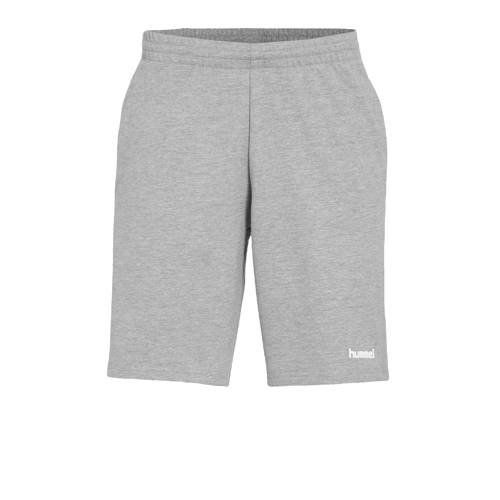 Hummel voetbalshort grijs - Maat: 5700495272504