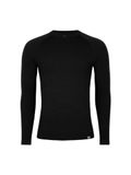 DANISH ENDURANCE Thermoshirt met Lange Mouwen voor Heren - van Merino Wol - Zwart - Maat L