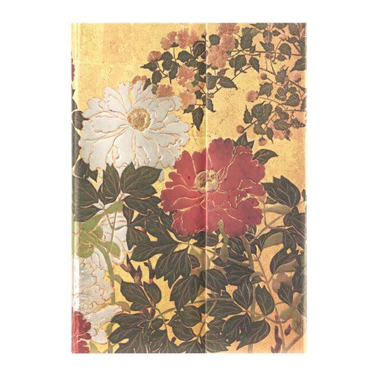 Carnet Paperblanks Rinpa Florals- Natsu Midi Lined Hardback Journal