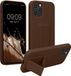 kwmobile back cover voor Apple iPhone 12 / iPhone 12 Pro - Chocoladebruin