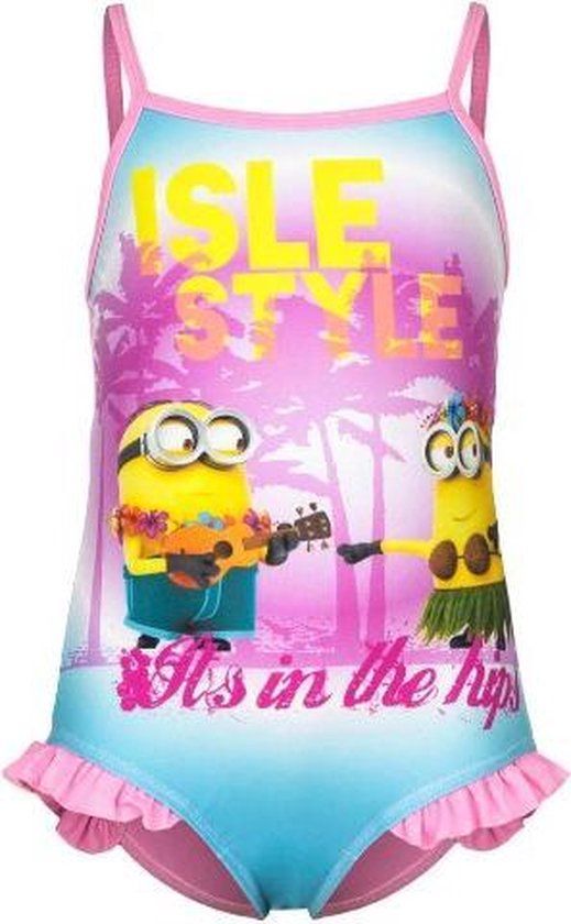 Minions Hawai Badpak Roze Maat 98 - Meisjes