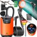 Kesser Campingdouche X-Gear - mobiele douche met pomp en accu 8000mAh - oranje/zwart