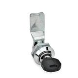 Ganter Normelemente GN 115-SC-14 Vergrendeling met cilindersleutel, bediening met sleutel, grendelafstand A: 14 mm