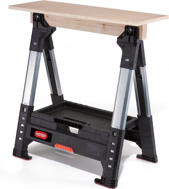 Keter Lumberjack Schraag - Zaagbok - Zwart - Opvouwbaar - 1300 kg