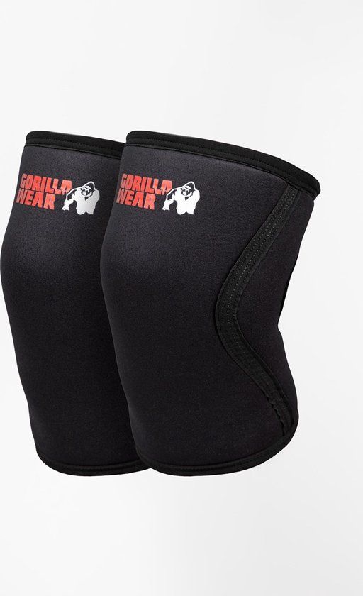 Gorilla Wear Knee Sleeves - 5mm - Zwart - S
