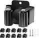 Unyqoos® Set de 10 supports de balai en acier inoxydable muraux