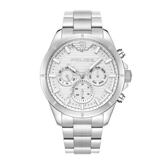 Police Malawi PEWJK2227805 herenhorloge - Quartz - Zilverkleurig