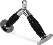 Yes4All LAT kabel bevestiging, triceps press down bar met Diamond Knurl handvat, ondersteuning tot 800 lbs (Rubber - V-vormige staaf)
