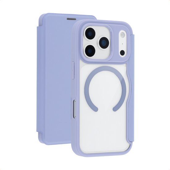 imoshion Transparante Bookcase met MagSafe voor de Apple iPhone 17 Pro Max - Lila